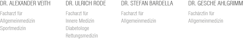 Dr. Alexander Veith, Dr. Ulrich Rode, Claudia Küch, Dr. Stefan Bardella